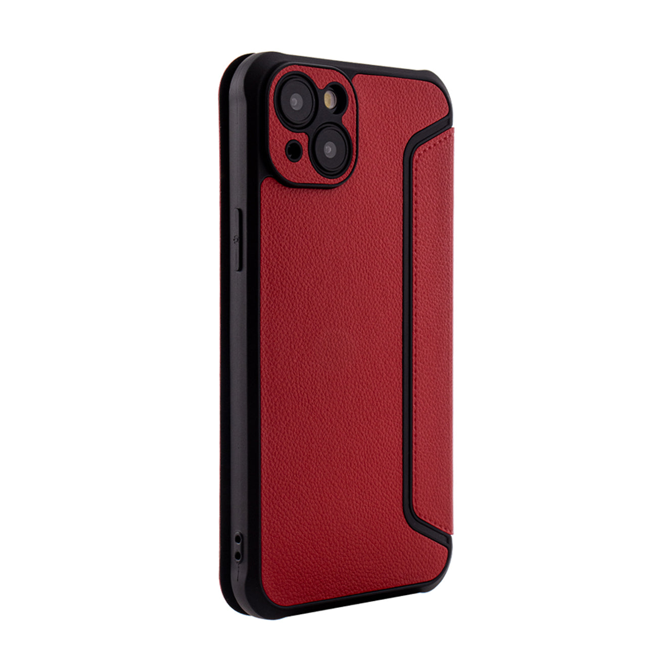 Magnetic wallet Leather phone case For Apple iPhone 15 PLUS In Red (FC36-IPH15PLUSRD)